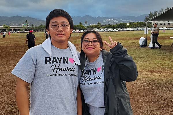 image of Raynor crewmembers at cancer walk